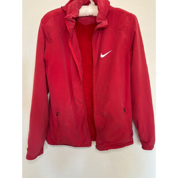 Vintage Nike Red Tag Windbreaker Jacket 90s Swoosh Logo Broken Zipper Men’s M - Picture 1 of 9